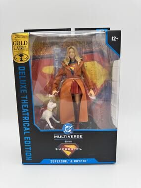 McFarlane DC Supergirl & Krypto Gold Label Figure